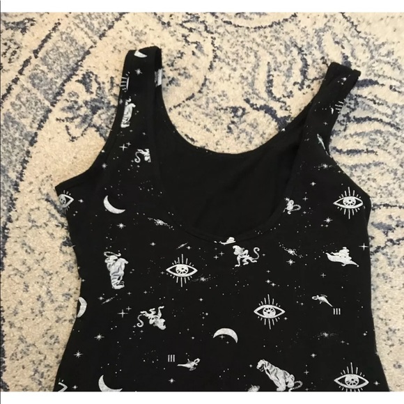 2 for 25 | Medium Disney Aladdin Jasmine black thong bodysuit raja evil eye - Picture 4 of 5